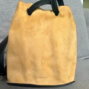 Jill Sander Suede Bucket Bag
